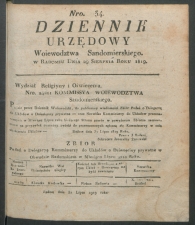 dziennik urzedowy woj.sandomierskiego 1819-34-00001